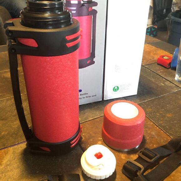 COPY 3- KOKOBIN water bottle/hot cold thermos 1.5 liters, 51 oz, red - Picture 5 of 8